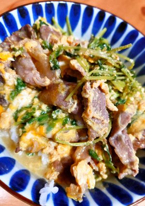 ☆超簡単時短☆豆苗De牛丼-レシピのメイン写真