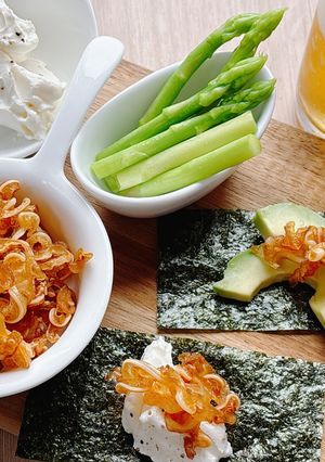 ミミガージャーキーと海苔のおつまみ-レシピのメイン写真