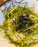 毎日のしろごはん●黒ゴマ海苔塩ごはん