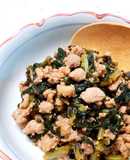 ご飯のお供に☆大根葉の肉味噌炒め