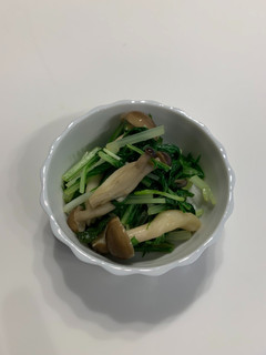 水菜としめじのバター醤油炒め-レシピのメイン写真