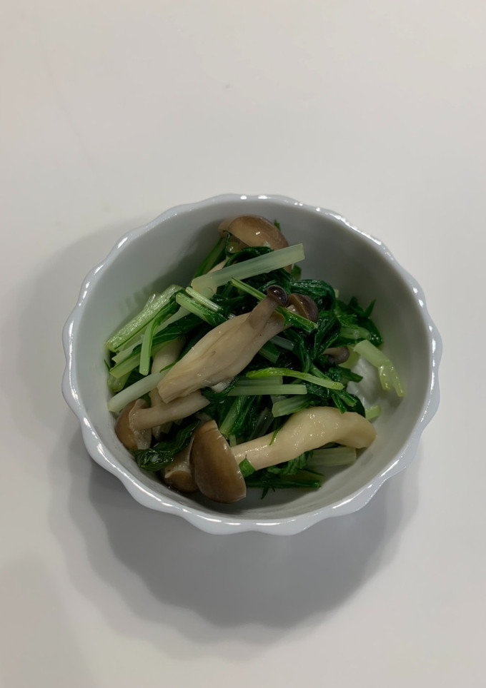 水菜としめじのバター醤油炒め-レシピのメイン写真