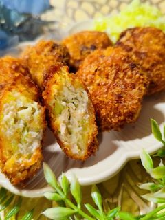 鶏むね1枚で8人前!チキンメンチカツ-レシピのメイン写真