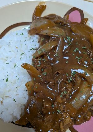 簡単！ケチャ&ソースでハッシュドビーフ♪-レシピのメイン写真