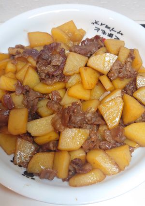 じゃがいもと牛肉の甘辛炒め-レシピのメイン写真