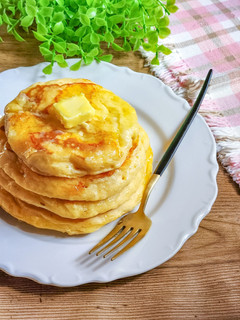 切り餅で簡単☆もち~ずホットケーキ☆-レシピのメイン写真