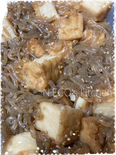 厚揚げと糸こんにゃくの煮物-レシピのメイン写真
