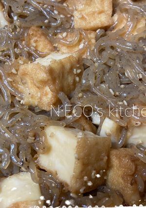 厚揚げと糸こんにゃくの煮物-レシピのメイン写真