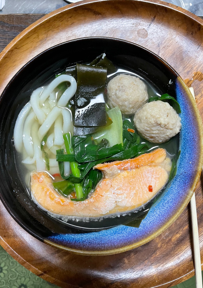 超簡単！和風鮭うどん-レシピのメイン写真
