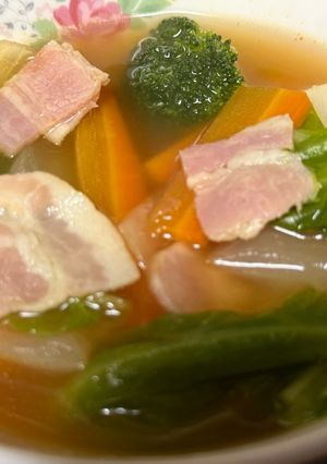 野菜とベーコンのチョイからスープ-レシピのメイン写真
