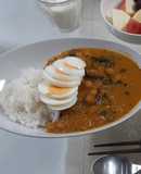 ひよこ豆とホウレン草のカレー