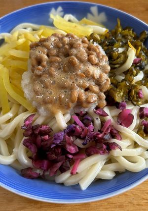 夏の定番！納豆うどん-レシピのメイン写真