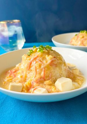 世界一簡単！ハイブリットワンパン天津飯-レシピのメイン写真