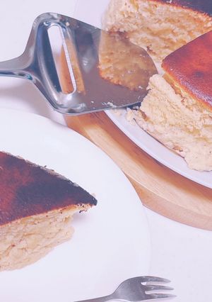 苦心していたスフレチーズケーキ-レシピのメイン写真