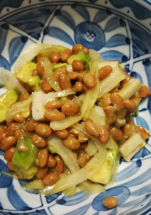納豆とアボガドと新たまねぎの和え物-レシピのメイン写真