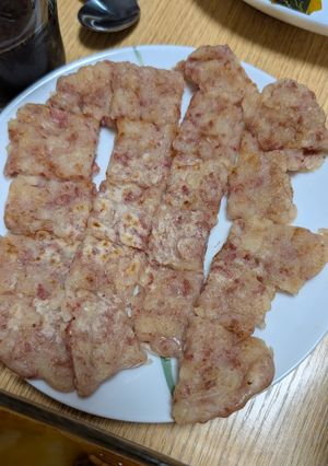 混ぜて焼くだけ！コンビーフハッシュチヂミ-レシピのメイン写真