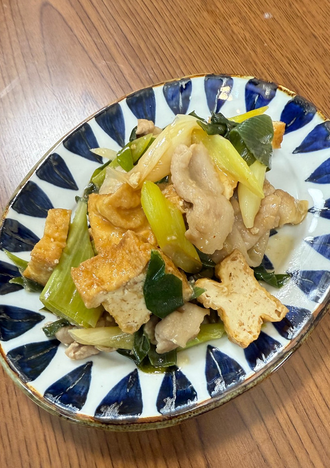 厚揚げでかさ増し！ネギと豚肉の炒め物-レシピのメイン写真