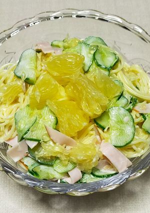 ヨーグルトマヨで爽やか甘夏などのスパサラ-レシピのメイン写真