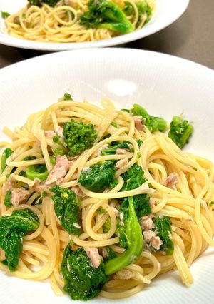 菜の花とツナのパスタ-レシピのメイン写真