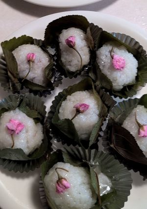 さくら餅　桜の花のワンポイント-レシピのメイン写真