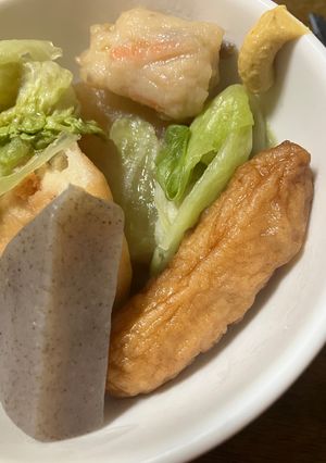 簡単　おでんレタス-レシピのメイン写真