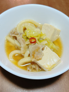 もつ鍋風うどん-レシピのメイン写真