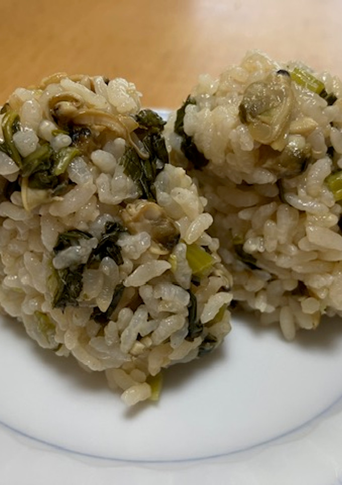 小松菜とあさりの炊き込みご飯-レシピのメイン写真
