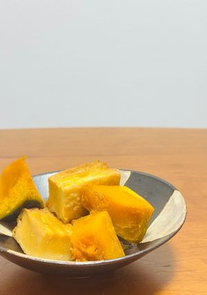 出汁がしみる◎かぼちゃと厚揚げの和風煮物-レシピのメイン写真