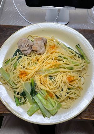 超簡単！しょうゆコンソメ和風パスタ-レシピのメイン写真
