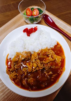 ハヤシライス(市販ルー活用)-レシピのメイン写真