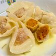 餃子の皮でかぼちゃのトルテリーニ マントヴァ風