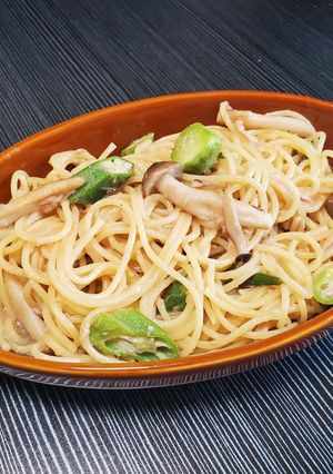 オクラとしめじのツナパスタ-レシピのメイン写真