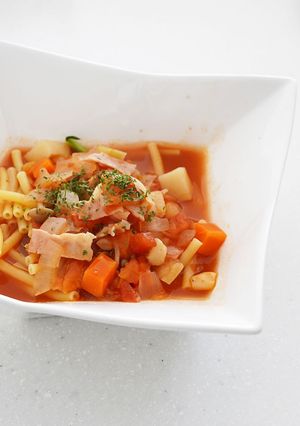 【野菜多め】栄養たっぷりミネストローネ-レシピのメイン写真