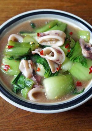 いかと青梗菜の中華炒め-レシピのメイン写真
