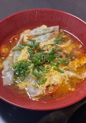 麻辣湯風水餃子スープ♪-レシピのメイン写真
