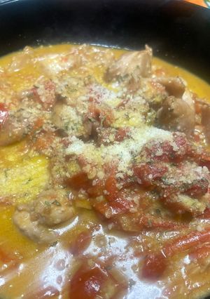 ラーメン屋が教えるガリトマチーズチキン煮込み-レシピのメイン写真