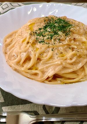 ワンパンで！？至極のトマクリパスタ✨-レシピのメイン写真