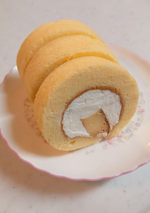 シフォンロールケーキ プリン-レシピのメイン写真
