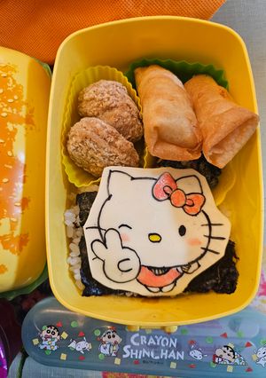 キティちゃんピース弁当～♪-レシピのメイン写真