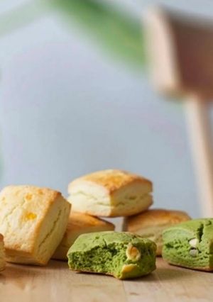 卵、バターなし抹茶スコーン♪バレンタイン-レシピのメイン写真