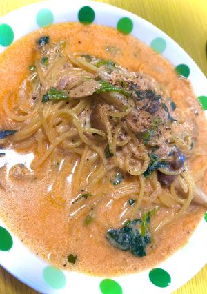 ワンパンで作るトマトクリームパスタ-レシピのメイン写真