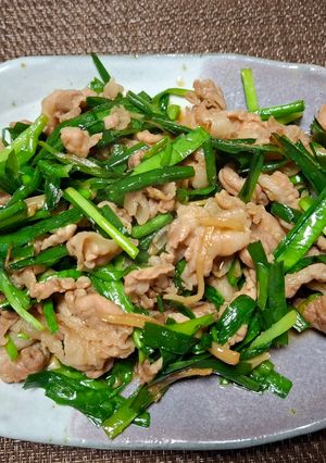 豚肉のにらと生姜炒め-レシピのメイン写真