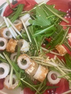 簡単 竹輪と水菜のマヨぽん-レシピのメイン写真
