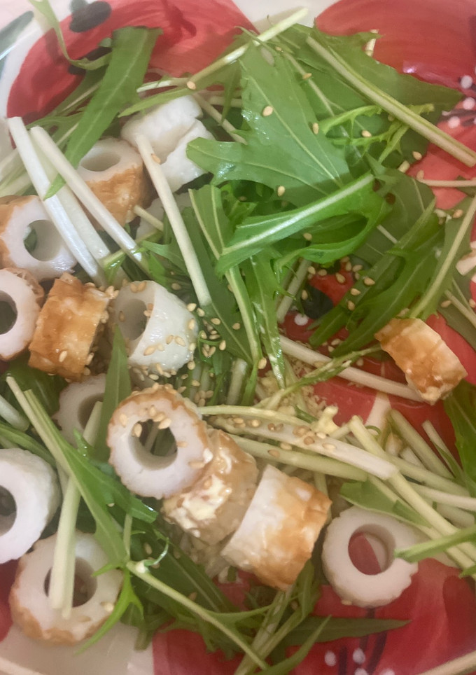 簡単　竹輪と水菜のマヨぽん-レシピのメイン写真