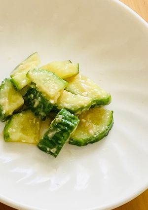 ゆできゅうりの味噌あえ-レシピのメイン写真