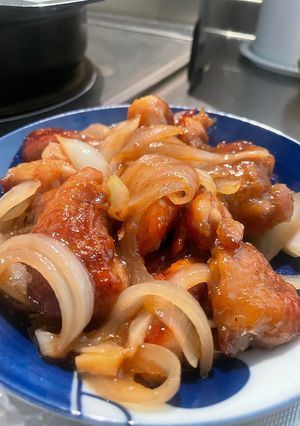 鶏肉と玉ねぎのオイスター炒め-レシピのメイン写真