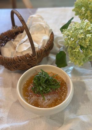 しらたき の レンチン 梅しそ冷麺-レシピのメイン写真