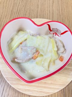 豚肉とキャベツのクリーム煮-レシピのメイン写真