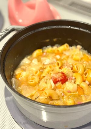 野菜とハムのパスタスープ-レシピのメイン写真