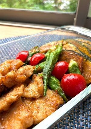 【簡単夕食】柔らか鶏胸肉とかぼちゃの南蛮漬け-レシピのメイン写真